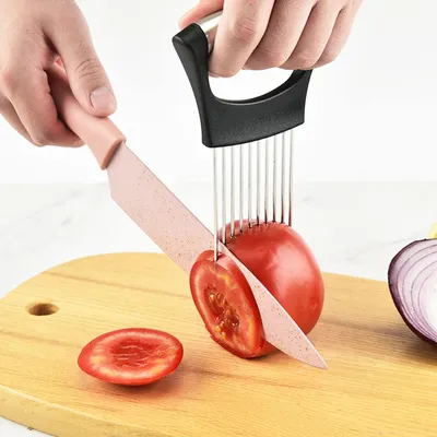 Produktbild von Zwiebelzange - Edelstahl - Schneidwerkzeug - 2 Stück