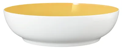 Produktbild von Schale - Gelb - Weiß - Ø 25 cm - Porzellan