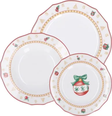 Immagine prodotto di La Porcellana Bianca Christmas Edition set di 3 piatti per 2 persone P02270TA02