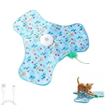 Produktbild von Interaktives Katzenspielzeug – Wiederaufladbar, 2-in-1 Versteckspiel mit Bewegungsaktivierung, Jagdspaß Geschenke für Tierliebhaber