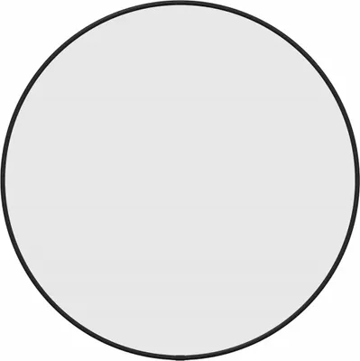Produktbild von vidaXL Wandspiegel Schwarz Ø 50 cm Rund