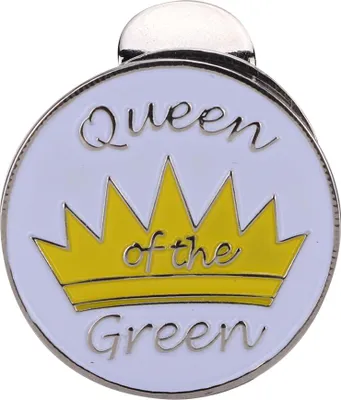 Produktbild von Magnetisches Golfkappen-Hut-Visier-Clip-Ballmarker-Zubehör aus Metall (gelbe Krone)