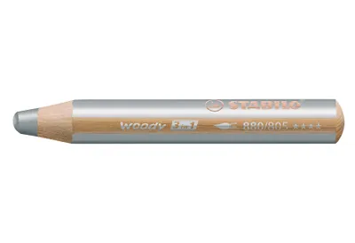 Image de Stabilo® 880/805 Stylo multitalent woody 3 en 1, argenté