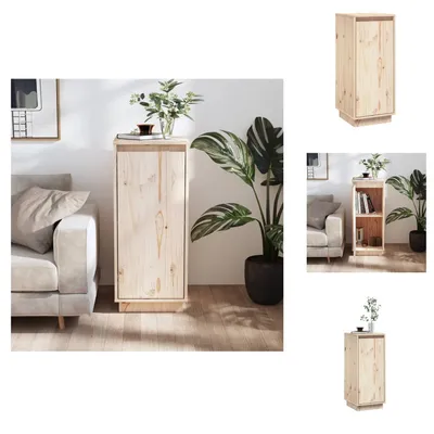 Obrázok produktu pre vidaXL Príborník 31,5x34x75 cm z masívneho borovicového dreva - Príborníky