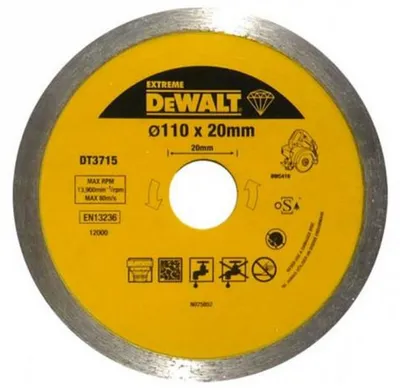 Diamant-Trennscheibe STANLEY BLACK+DECKER DEWALT 110x1,6x20 mm für DWC410