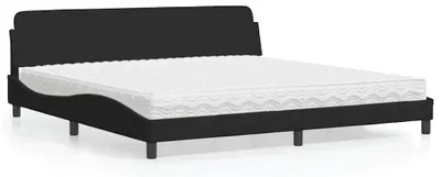 Obrázok produktu pre vidaXL Posteľ s matracom "Dover" čierna 200x200 cm zamat