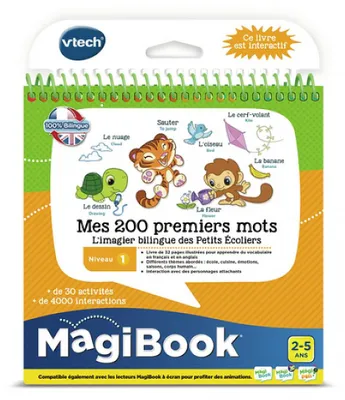 Image de VTech MagiBook Mes 200 Premiers Mots Français/Anglais Recharge