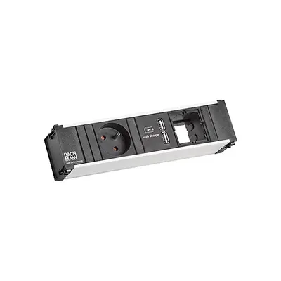 Obrázok produktu pre Bachmann 912.0171, 0,1 m, Vnútorný, Typ E, Typ G, Hliník, Čierna, Strieborná