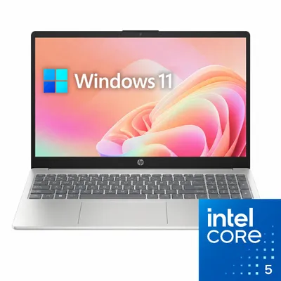 Produktbild von HP 15 Laptop - Intel Core 5 120U - 15,6 Zoll Full HD - 32GB DDR5-RAM - 1TB NVMe SSD - Windows 11 Professional