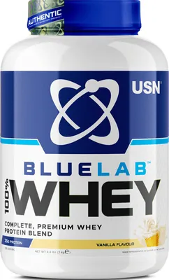 Produktbild von BlueLab 100% Whey Premium Protein Proteinpulver, Vanille, 2000 g
