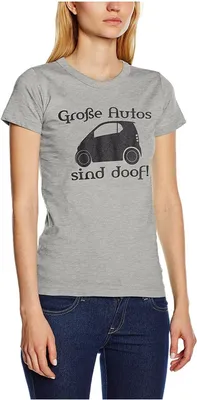 Produktbild von Touchlines Damen T-Shirt , Große Autos.. Grau, S