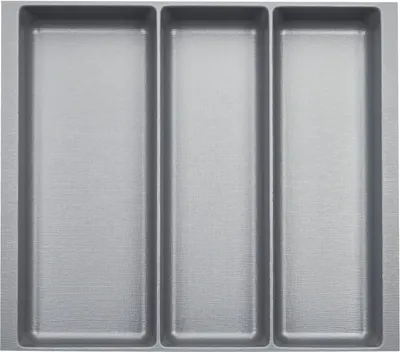 Produktbild von ORGA-BOX III Multifunktionseinsatz Tiefe 473 mm, Höhe 50,5 mm silbergrau Schubladeneinsätze Breite 491 mm für Schubladen 600 mm, Canvas-Struktur