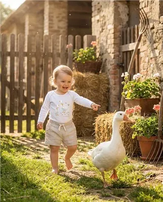 Produktbild von Babybody mit Aufdruck New Baby Goose, Gr. 68 (4-6m)