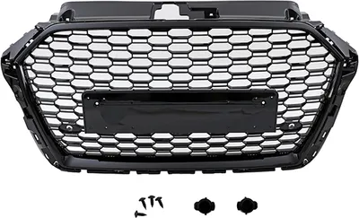 Produktbild von Kühlergrill Wabengrill PDC Schwarz Glanz passt für Audi A3 8V Facelift nicht RS3 ab 2016