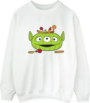 Produktbild von Toy Story - "Alien Pumpkin Basket" Sweatshirt für Herren - Halloween BI53090 (4XL) (Weiß)