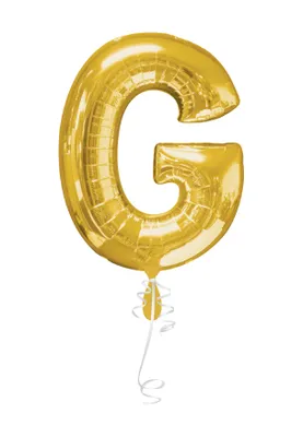 Immagine prodotto di Palloncino in foil lettera G oro - 88 cm