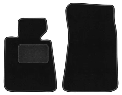 Obrázok produktu pre Predné Velúrové autokoberce Standard na mieru pre: BMW 3 E30 (1982-1994, ) černé, sada 2 ks, s úchyty