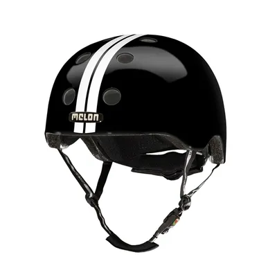 Image de Casque Melon - Droit Noir Blanc XL-XXL