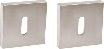 Produktbild von Quadratisches Schlüsselschild GAMET PLT-26J-N-06-KW, Nickel/Satin