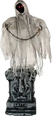 Produktbild von Grabstein mit Kettengeist Halloween Animatronic 130cm