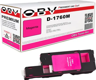 Produktbild von OBV Kompatibel 593-11142 4DV2W Toner passend für Dell C1760 C1760nw C1765 C1765nf C1765nfw - magenta 1400 Seiten