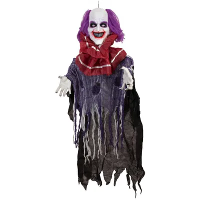 Obrázok produktu pre EUROPALMS Halloween Figúrka klauna Robbyho, animovaná, 120cm