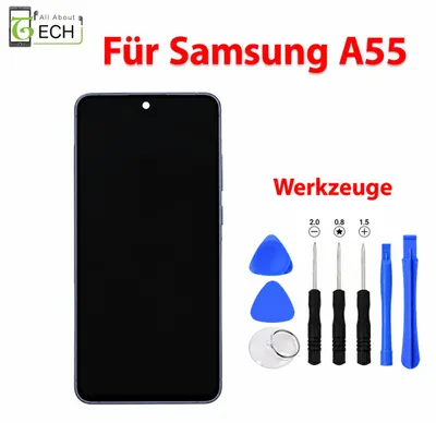 Produktbild von Für Samsung Galaxy A55 A556 LCD Display (OLED) mit Rahmen Touchscreen