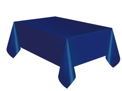 Produktbild von Dunkelblaue Plastik Tischdecke ca. 137 x 274 cm