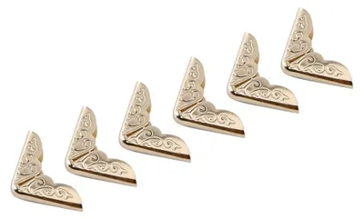 100 Metall-Eckenschutz für Bücher, Alben, Tagebücher, Vintage-Bronze