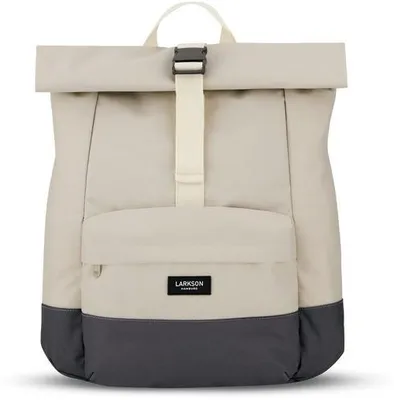 Immagine prodotto di Zaino universitario da donna e da uomo in grigio - Chiusura roll-top con scomparto per laptop e fodera - Idrorepellente