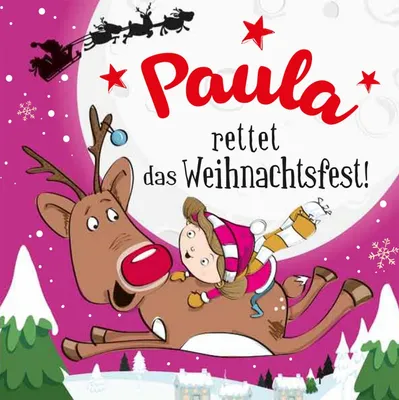 Produktbild von Namens-Weihnachtsbuch - Deine persönliche Weihnachtsgeschichte mit Namen Paula
