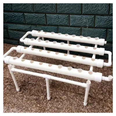 Produktbild von 1 Schicht 36 Pflanzenstandorte Hydroponisches Anbausystem für Gemüse, Salat, Blumen und Früchte aus PVC