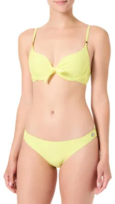 Produktbild von Haute pression Bikini-Set mit Schalen, einfarbig, Pastellgelb, 34