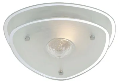 Produktbild von Deckenleuchte, Glas satiniert, Kristallglas klar, chrom, H 10 cm