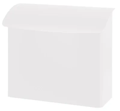 Image de Boîte aux lettres murale, l 41,5 cm - Blanc