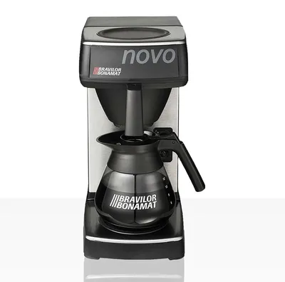 Produktbild von Bravilor Novo, Filterkaffeemaschine, 1,7 l, Gemahlener Kaffee, 2130 W, Schwarz, Silber