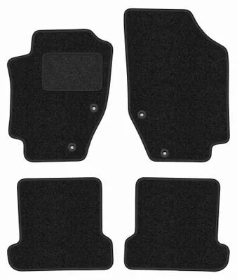 Produktbild von Velours-Fußmatten für Peugeot 307CC 2003-2008 (Cabrio) – 4-tlg, Anthrazit, passgenau – Wielganizator ANTHRA