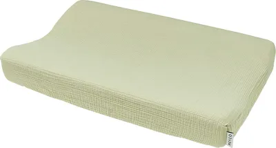 Produktbild von Meyco Wickelunterlagenbezug  - Uni - Soft Olive - 50x70 cm | Wickelauflagebezug