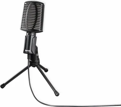 Produktbild von Hama MIC-USB Allround, 50 - 16000 Hz, 2200 Ohm, Unidirektional, Kabelgebunden, USB, Schwarz