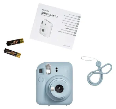 Zdjęcie produktu dla Fujifilm Instax Mini 12, 86 x 54 mm, Niebieski, 60 mm, 62 x 46 mm, 2/2, Preselekcja przysłony AE