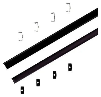 Produktbild von Aluminium-Profil Für Led-Streifen 2M 17.4X7Mm Schwarz V-Tac