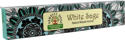 Produktbild von Namaste India Räucherstäbchen Weißer Salbei White Sage 1x15gr indische Duftmischung