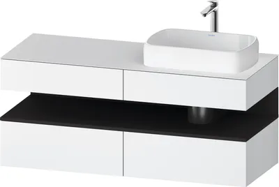 Produktbild von DURAVIT QA4766080180010 QTG KWTU WH Ek. 1400x550x600 Wß Mt. H