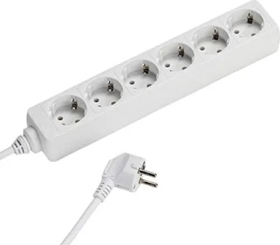 Produktbild von ViVanco™extension cord 6 sockets 1.4m, white (28258)