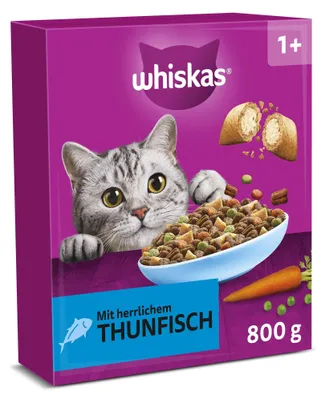 Obrázok produktu pre WHISKAS® Dry 1+ kartón s tuniakom 5 x 800g