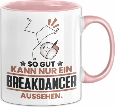 Produktbild von Breakdancer Geschenk Tasse So Gut Kann Nur Ein Breakdancer Aussehen Geschenkidee Kaffee-Becher (Rosa)