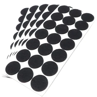 105 Filzgleiter selbstklebend, Ø 30 mm, schwarz, rund