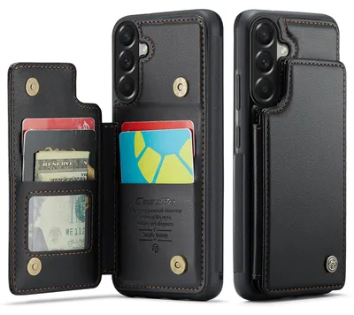 Produktbild von Samsung Galaxy A57 Hülle - CaseMe C22 Back Cover mit Kartenfach - Schwarz