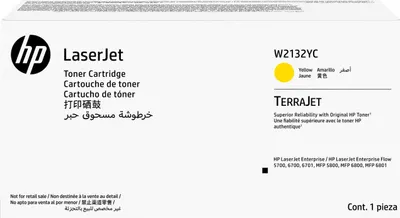 Produktbild von HP W2132YC Gelb Original Contractual LaserJet Tonerkartusche, 12000 Seiten, Gelb, 1 Stück(e)