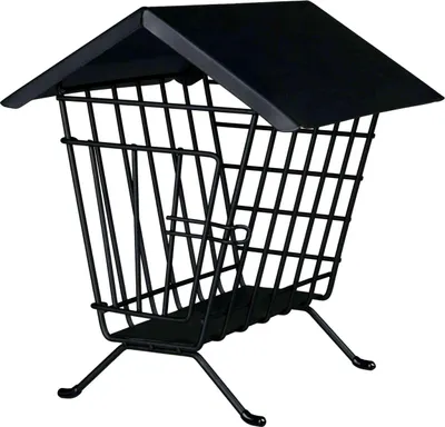 Produktbild von TRIXIE Heuraufe zum Aufstellen - schwarz - 20 × 23 × 20 cm